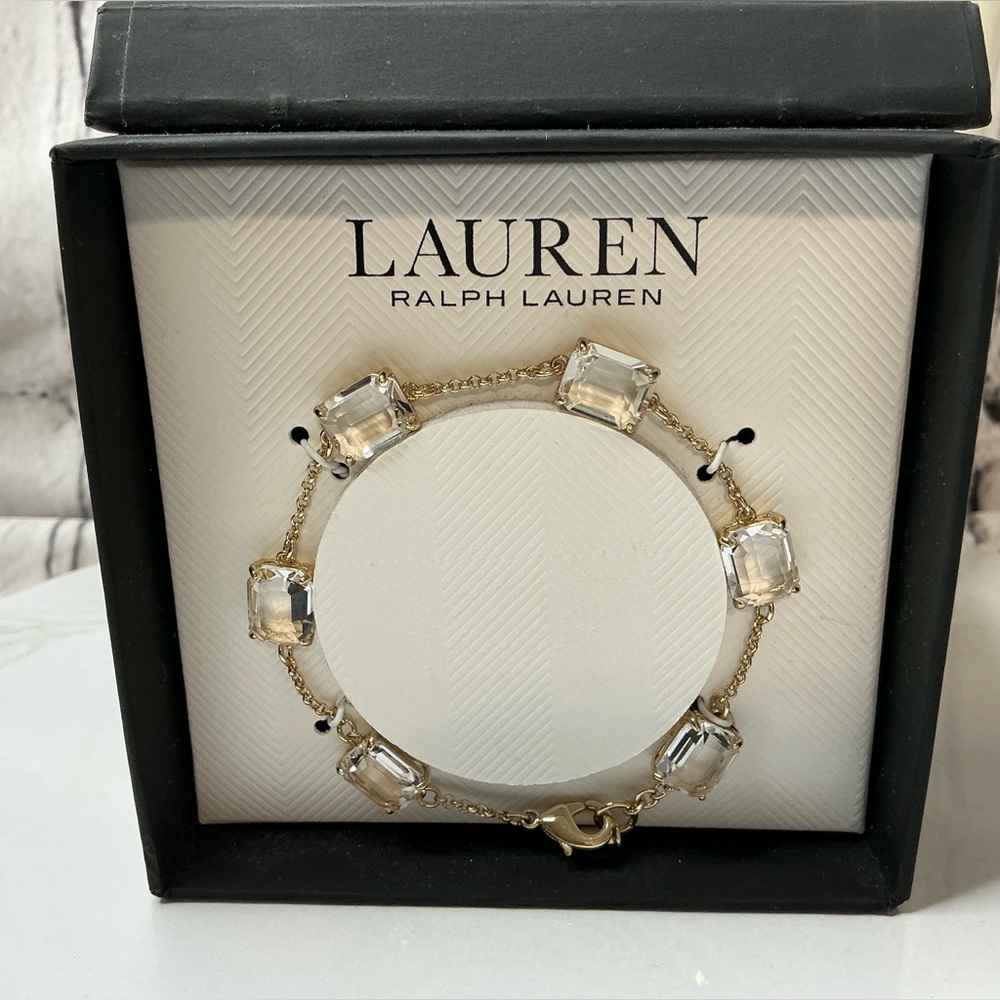 🐘🐘💓 Lauren Ralph Lauren Squared Stone Bracelet - Picture 9 of 10